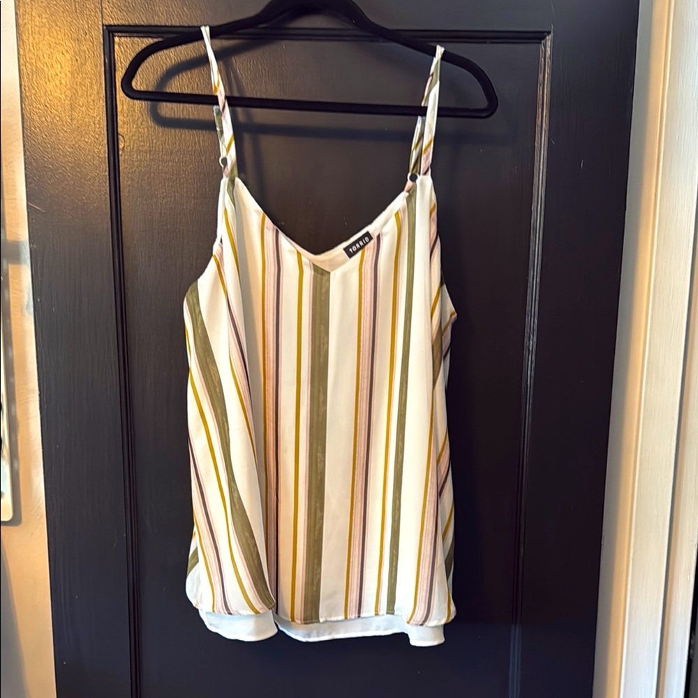 Torrid size 0 Striped Multicolor Camisole Top